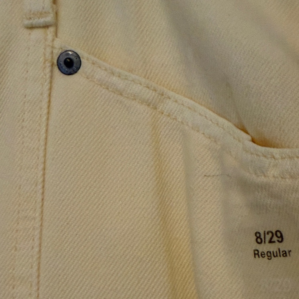 GAP Yellow Mid Rise SuperSoft Baggy Utility Jeans/NWT/Size: 8/29 - Picture 10 of 16